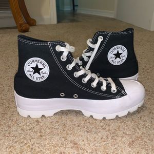 Black Lugged Converse